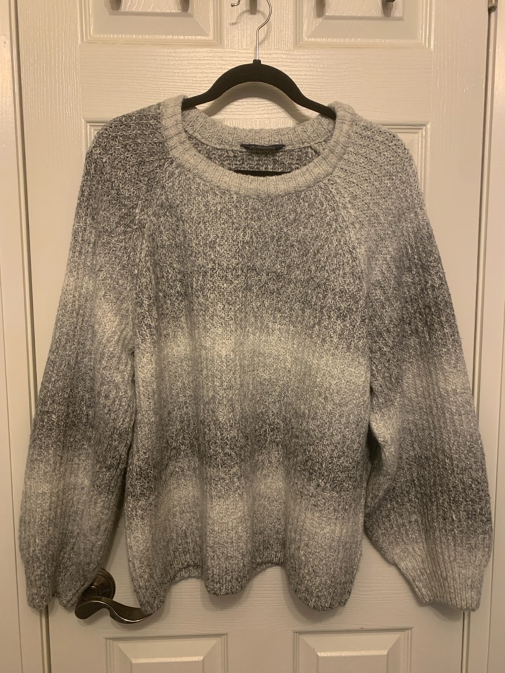 Denver Hayes Gray Ombre Crewneck Sweater XXL